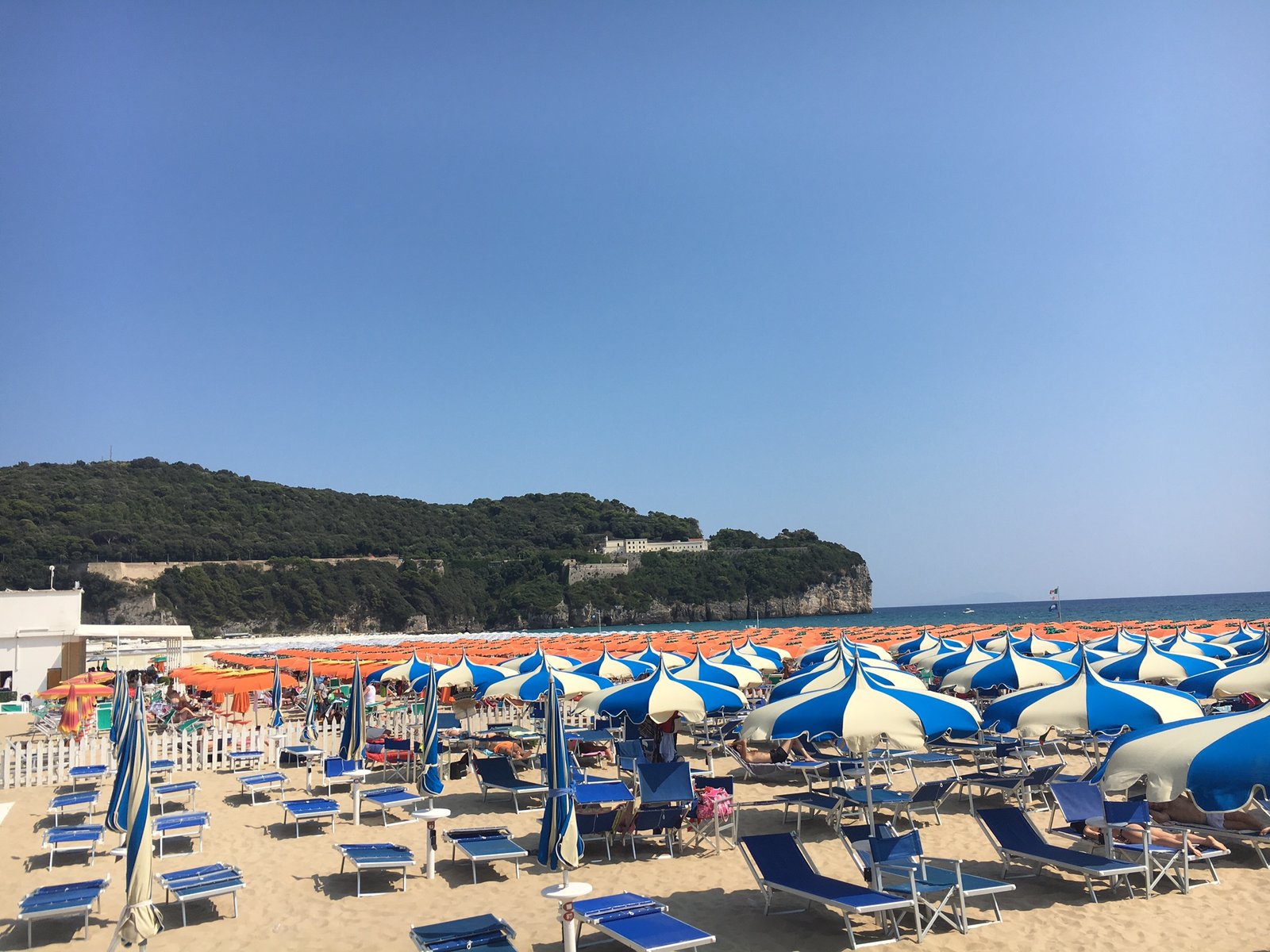 Italian beach umbrellas