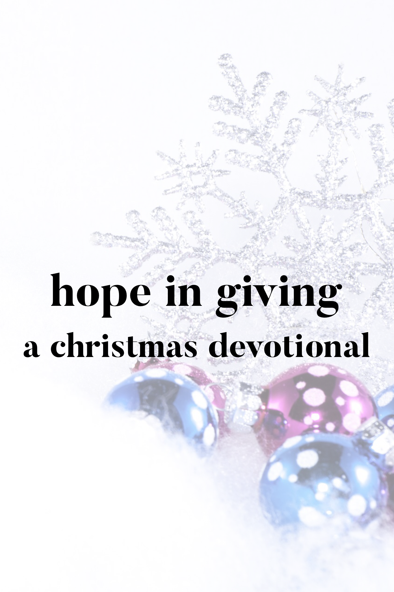 a christmas devotional